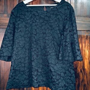 Banana Republic‎ Elegant Black Lace Top large
